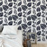 Casa si Gradina - Decoratiuni - DIY - Sabloane decorative pereti - Sablon Perete vopsire, tencuiala 900x600x0.7mm Scandinavian Palm Leaves Refolosibil, model MXSP7062 - Infinity.ro