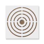 Casa si Gradina - Decoratiuni - DIY - Sabloane decorative pereti - Sablon Perete vopsire, tencuiala 0.7mm Tinta Bullseye model MXSP7457, 1000 x 1000 mm - Infinity.ro