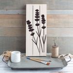 Casa si Gradina - Decoratiuni - DIY - Sabloane decorative pereti - Sablon Perete vopsire, tencuiala 0.7mm Lavender Stencil Refolosibil, model MXSP7173, 500 x 500 mm - Infinity.ro