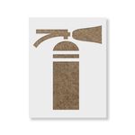 Casa si Gradina - Decoratiuni - DIY - Sabloane decorative pereti - Sablon Perete vopsire, tencuiala 0.7mm Fire Extinguisher Refolosibil, model MXSP7246, 900 x 900 mm, 0.70mm - Infinity.ro