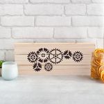 Casa si Gradina - Decoratiuni - DIY - Sabloane decorative pereti - Sablon Perete vopsire, tencuiala 0.7mm Roti Dintate model MXSP7470, 400 x 400 mm - Infinity.ro