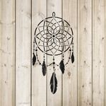 Casa si Gradina - Decoratiuni - DIY - Sabloane decorative pereti - Sablon Perete vopsire, tencuiala 0.7mm Dream Catcher model MXSP7456, 900 x 900 mm - Infinity.ro