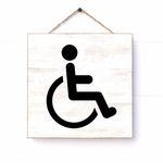 Casa si Gradina - Decoratiuni - DIY - Sabloane decorative pereti - Sablon Perete vopsire, tencuiala 0.7mm Handicap Symbol Refolosibil, model MXSP7236, 900 x 900 mm, 0.70mm - Infinity.ro