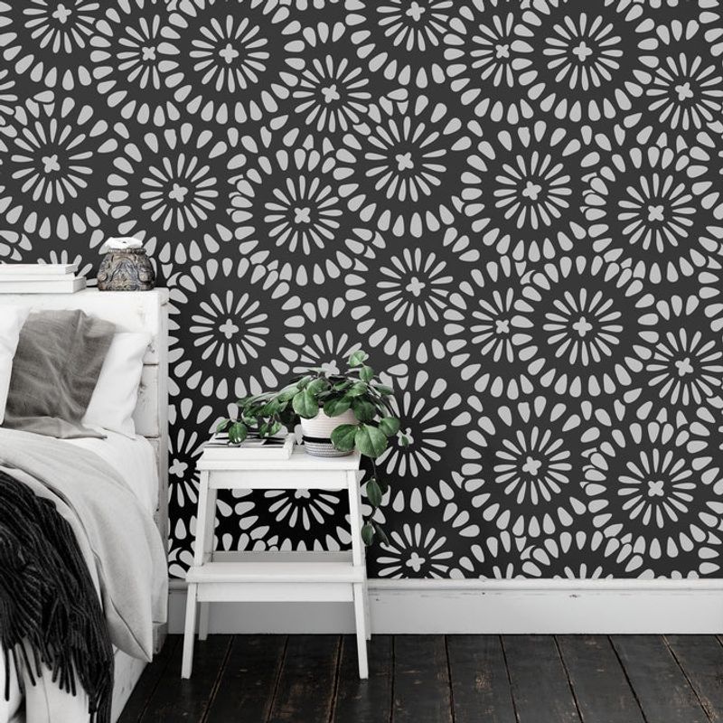 Casa si Gradina - Decoratiuni - DIY - Sabloane decorative pereti - Sablon Perete vopsire, tencuiala 900x600x0.7mm Chamomile Burst Refolosibil, model MXSP7049 - Infinity.ro