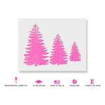 Casa si Gradina - Decoratiuni - DIY - Sabloane decorative pereti - Sablon Perete vopsire, tencuiala 0.7mm Pine Trees Stencil Refolosibil, model MXSP7162, 300 x 300 mm - Infinity.ro