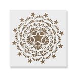 Casa si Gradina - Decoratiuni - DIY - Sabloane decorative pereti - Sablon Perete vopsire, tencuiala 0.7mm Nautical Mandala Refolosibil, model MXSP7161, 700 x 700 mm - Infinity.ro
