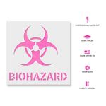 Casa si Gradina - Decoratiuni - DIY - Sabloane decorative pereti - Sablon Perete vopsire, tencuiala 0.7mm Biohazard Symbol Refolosibil, model MXSP7217, 400 x 400 mm, 0.70mm - Infinity.ro