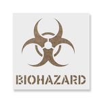 Casa si Gradina - Decoratiuni - DIY - Sabloane decorative pereti - Sablon Perete vopsire, tencuiala 0.7mm Biohazard Symbol Refolosibil, model MXSP7217, 400 x 400 mm, 0.70mm - Infinity.ro