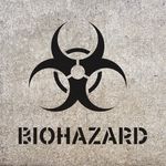Casa si Gradina - Decoratiuni - DIY - Sabloane decorative pereti - Sablon Perete vopsire, tencuiala 0.7mm Biohazard Symbol Refolosibil, model MXSP7217, 400 x 400 mm, 0.70mm - Infinity.ro