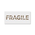 Casa si Gradina - Decoratiuni - DIY - Sabloane decorative pereti - Sablon Perete vopsire, tencuiala 0.7mm Fragile Word Broken Refolosibil, model MXSP7251, 800 x 800 mm, 0.70mm - Infinity.ro