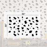 Casa si Gradina - Decoratiuni - DIY - Sabloane decorative pereti - Sablon Perete vopsire, tencuiala 900x600x0.7mm Dalmatian Spots Refolosibil, model MXSP7119 - Infinity.ro