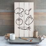 Casa si Gradina - Decoratiuni - DIY - Sabloane decorative pereti - Sablon Perete vopsire, tencuiala 0.7mm Vegetables Refolosibil, model MXSP7199, 100 x 100 mm - Infinity.ro