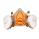 Casa si Gradina - Constructii - Echipamente de lucru - Accesorii echipamente protectia muncii - Kit complet vopsitor, masca de vopsitorie + filtru+ manusi din nitril, marimea XL - Infinity.ro