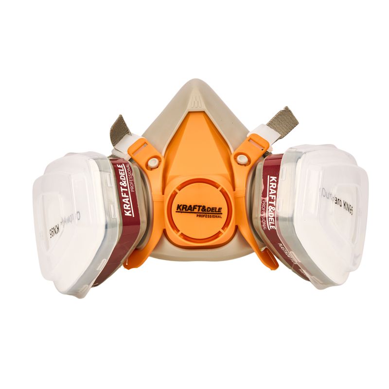 Casa si Gradina - Constructii - Echipamente de lucru - Accesorii echipamente protectia muncii - Kit complet vopsitor, masca de vopsitorie + filtru+ manusi din nitril, marimea XL - Infinity.ro