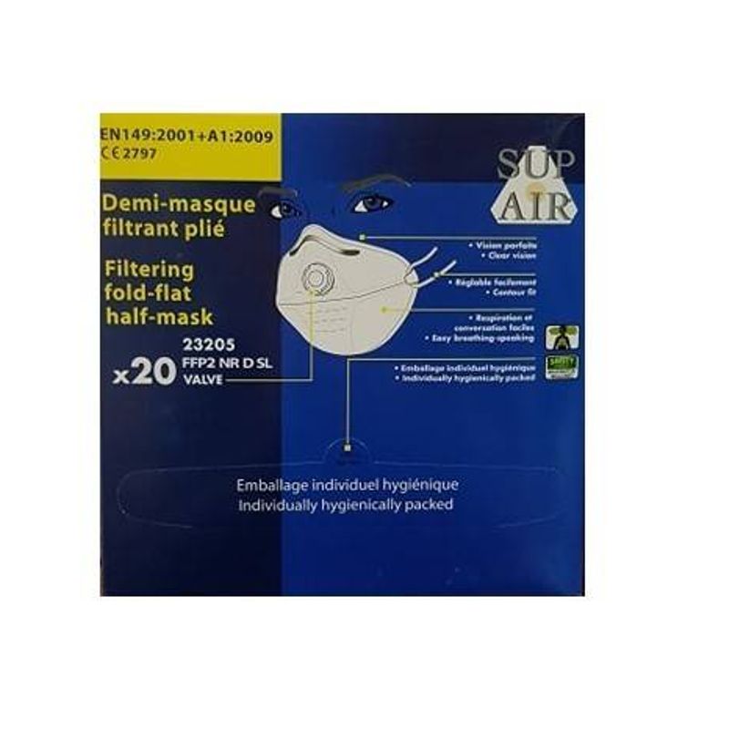 Casa si Gradina - Constructii - Echipamente de lucru - Accesorii echipamente protectia muncii - Masca de protectie 23205 cu supapa SUPAIR® PANEL FFP2 NR D 1 - Infinity.ro
