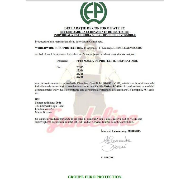 Casa si Gradina - Constructii - Echipamente de lucru - Accesorii echipamente protectia muncii - Masca de protectie 23306 cu supapa SUPAIR® FFP3 NR D - Infinity.ro