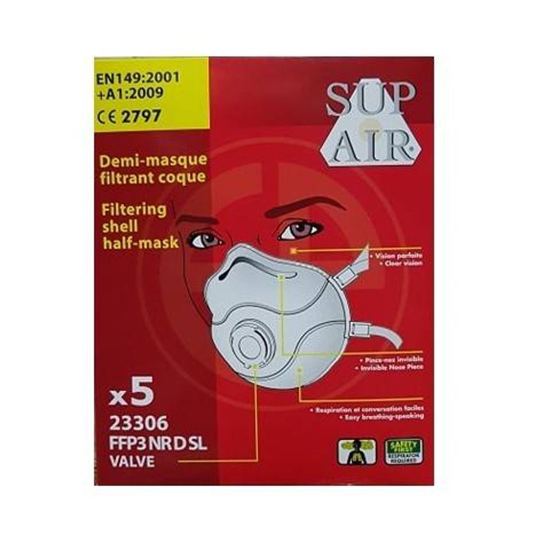 Casa si Gradina - Constructii - Echipamente de lucru - Accesorii echipamente protectia muncii - Masca de protectie 23306 cu supapa SUPAIR® FFP3 NR D - Infinity.ro