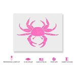 Casa si Gradina - Decoratiuni - DIY - Sabloane decorative pereti - Sablon Perete vopsire, tencuiala 0.7mm Crab model MXSP7439, 300 x 300 mm - Infinity.ro