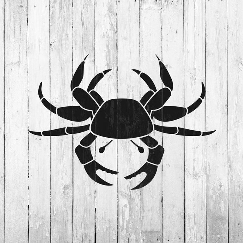 Casa si Gradina - Decoratiuni - DIY - Sabloane decorative pereti - Sablon Perete vopsire, tencuiala 0.7mm Crab model MXSP7439, 300 x 300 mm - Infinity.ro