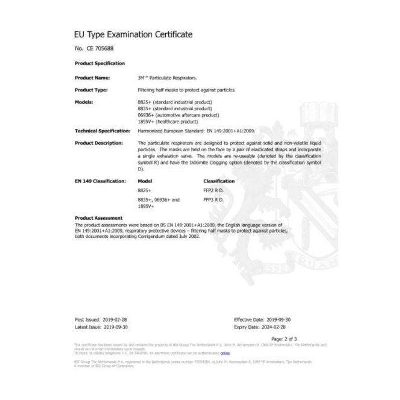 Casa si Gradina - Constructii - Echipamente de lucru - Accesorii echipamente protectia muncii - Masca de protectie 8835+ 3M, FFP3, cu supapa - Infinity.ro