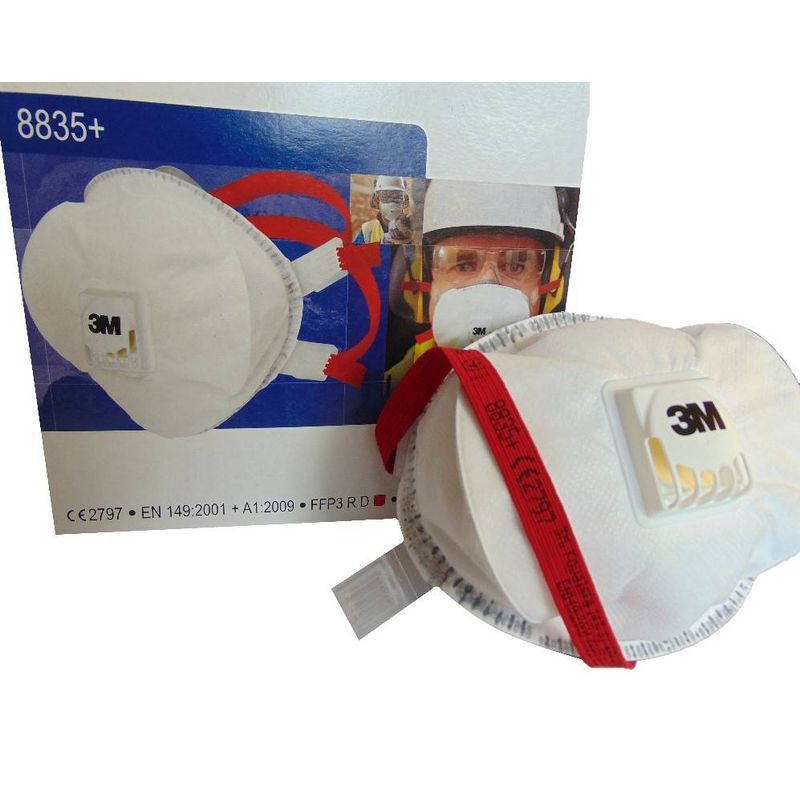 Casa si Gradina - Constructii - Echipamente de lucru - Accesorii echipamente protectia muncii - Masca de protectie 8835+ 3M, FFP3, cu supapa - Infinity.ro