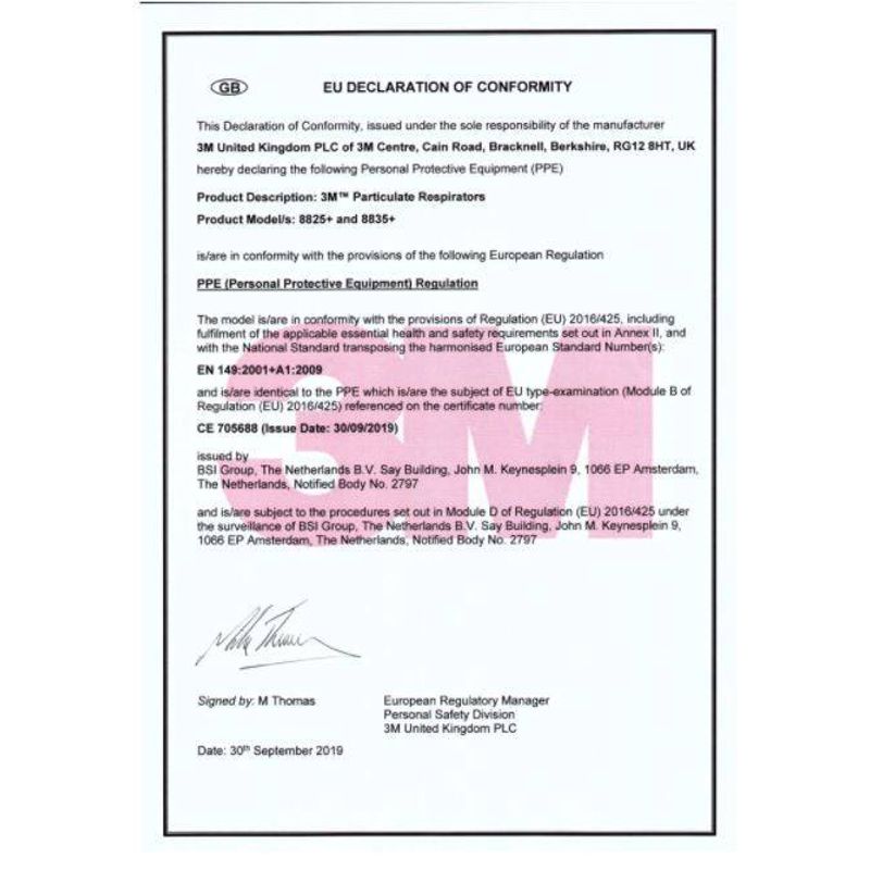 Casa si Gradina - Constructii - Echipamente de lucru - Accesorii echipamente protectia muncii - Masca de protectie 8835+ 3M, FFP3, cu supapa - Infinity.ro