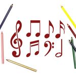 Casa si Gradina - Decoratiuni - DIY - Sabloane decorative pereti - Sablon Perete vopsire, tencuiala 0.7mm Note Muzicale model MXSP7448, 700 x 700 mm - Infinity.ro