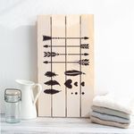 Casa si Gradina - Decoratiuni - DIY - Sabloane decorative pereti - Sablon Perete vopsire, tencuiala 0.7mm Set Sageti model MXSP7459, 300 x 300 mm - Infinity.ro