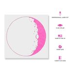 Casa si Gradina - Decoratiuni - DIY - Sabloane decorative pereti - Sablon Perete vopsire, tencuiala 0.7mm Moon Refolosibil, model MXSP7188, 700 x 700 mm - Infinity.ro