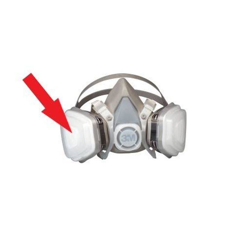 Casa si Gradina - Constructii - Echipamente de lucru - Accesorii echipamente protectia muncii - Set Capace 501 3M pentru pre-filtru (2 buc) - Infinity.ro