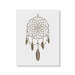 Casa si Gradina - Decoratiuni - DIY - Sabloane decorative pereti - Sablon Perete vopsire, tencuiala 0.7mm Dream Catcher model MXSP7456, 700 x 700 mm - Infinity.ro