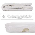 Casa si Gradina - Mobilier - Saltele si somiere - Toppere - Topper Saltea Best Sleep H7 cm spuma poliuretanica, 200X200 cm, husa Aloe Vera Detasabila - Infinity.ro