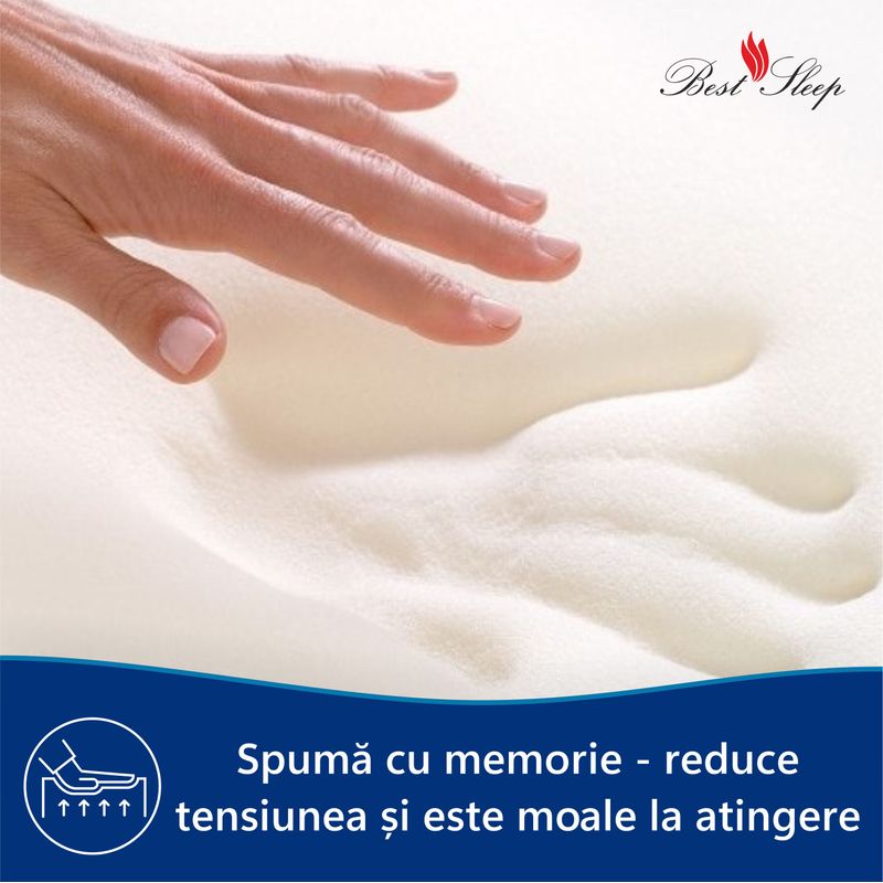 Casa si Gradina - Mobilier - Saltele si somiere - Saltele - Saltea Ortopedica, Best sleep, Univers, 160X200x20cm,15+3+2, Spuma poliuretanica cu memorie, matlasata cu memorie - Infinity.ro