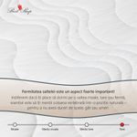 Casa si Gradina - Mobilier - Saltele si somiere - Saltele - Saltea ortopedica, Best Sleep Diamond Red DoubleSide, 160x200x18cm, spuma poliuretanica, hipoalegenic - Infinity.ro