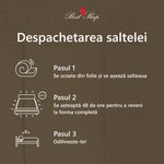 Casa si Gradina - Mobilier - Saltele si somiere - Saltele - Saltea ortopedica BEST SLEEP Diamond Red DoubleSide, 180x190x18cm, spuma poliuretanica, hipoalergenica, antibacteriana - Infinity.ro