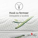 Casa si Gradina - Mobilier - Saltele si somiere - Saltele - Saltea Ortopedica, Best Sleep Bamboo Feel 15cm, 130x190x15cm, Spuma poliuretanica,  lavabila, fibre de bambus - Infinity.ro