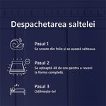 Casa si Gradina - Mobilier - Saltele si somiere - Saltele - Saltea ortopedica BEST SLEEP Edition Pocket, 105x190x16cm, cu arcuri individuale, antibacterian, hipoalergenic, ferma - Infinity.ro