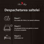 Casa si Gradina - Mobilier - Saltele si somiere - Saltele - Saltea Ortopedica, Best Bambus Double Side, Best Sleep,185x200x20cm, spuma poliuretanica cu memorie si latex - Infinity.ro