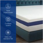 Casa si Gradina - Mobilier - Saltele si somiere - Saltele - Saltea ortopedica impermeabila, Best Sleep, Jubilly, 120x190x30cm, arcuri impachetate, spuma cu memorie, lavabila - Infinity.ro