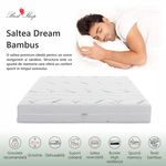 Casa si Gradina - Mobilier - Saltele si somiere - Saltele - Saltea ortopedica BEST SLEEP Dream Bambus, 180x190x20cm, spuma poliuretanica cu memorie, hipoalergenica, antibacteriana - Infinity.ro