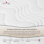 Casa si Gradina - Mobilier - Saltele si somiere - Saltele - Saltea ortopedica BEST SLEEP Diamond Red DoubleSide, 140x190x12, spuma poliuretanica, hipoalergenica, reversibila, ferma - Infinity.ro