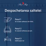 Casa si Gradina - Mobilier - Saltele si somiere - Saltele - Saltea Ortopedica, Best Sleep, Infinity Blue 130x200x35 cm, spuma poliuretanica si arcuri ambalate individual - Infinity.ro