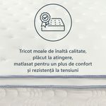 Casa si Gradina - Mobilier - Saltele si somiere - Saltele - Saltea superortopedica Best Sleep, Ressort, 140x190x25, arcuri impachetate, spuma memory, fermitate medie - Infinity.ro