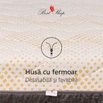 Casa si Gradina - Mobilier - Saltele si somiere - Saltele - Saltea Ortopedica, Best Sleep, Yellow Diamond, 190x190x27 cm, 7+12+3+3+2, Spuma poliuretanica cu memorie, arcuri pocketa - Infinity.ro