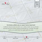 Casa si Gradina - Mobilier - Saltele si somiere - Saltele - Saltea Ortopedica, Best Sleep, Vitality Bambus 12+2+6, 200x200x20 cm, spuma poliuretanica cu memorie si fibre de cocos - Infinity.ro