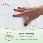 Casa si Gradina - Mobilier - Saltele si somiere - Saltele - Saltea Ortopedica, Best Sleep, Vitality Bambus 12+2+6, 200x200x20 cm, spuma poliuretanica cu memorie si fibre de cocos - Infinity.ro