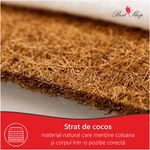 Casa si Gradina - Mobilier - Saltele si somiere - Saltele - Saltea ortopedica, Best Sleep Grande, pentru persoane cu greutate, 80x190x30 cm, spuma cu memorie, cocos,  Tencel - Infinity.ro