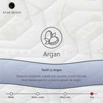 Casa si Gradina - Mobilier - Saltele si somiere - Saltele - Saltea Ortopedica, Star Moon, Argan Memory, 130x200x15 cm, 11+4, Spuma poliuretanica cu memorie, fermitate medie - Infinity.ro
