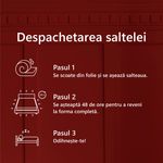 Casa si Gradina - Mobilier - Saltele si somiere - Saltele - Saltea Ortopedica,Best Sleep,Relaxation Corner Bordeaux 13+3+1,130x200x17 cm,spuma Poliuretanica cu memorie - Infinity.ro