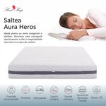 Casa si Gradina - Mobilier - Saltele si somiere - Saltele - Saltea ortopedica BEST SLEEP Aura Heroes, 160x190x20cm, spuma poliuretanica cu memorie, fermitate medie - Infinity.ro